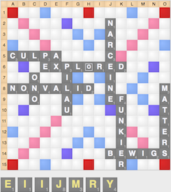 Scrabble Entropy Board